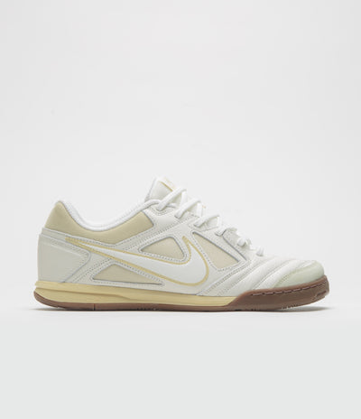 Nike Gato Shoes in Sail and Light Khaki and White - Gum Dark Brown