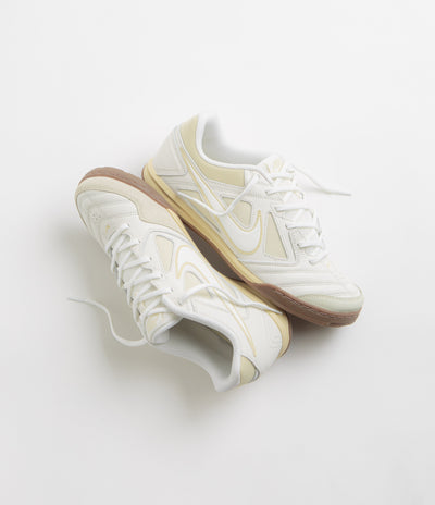 Nike Gato Shoes in Sail and Light Khaki and White - Gum Dark Brown