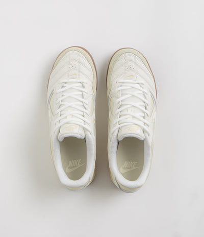 Nike Gato Shoes in Sail and Light Khaki and White - Gum Dark Brown