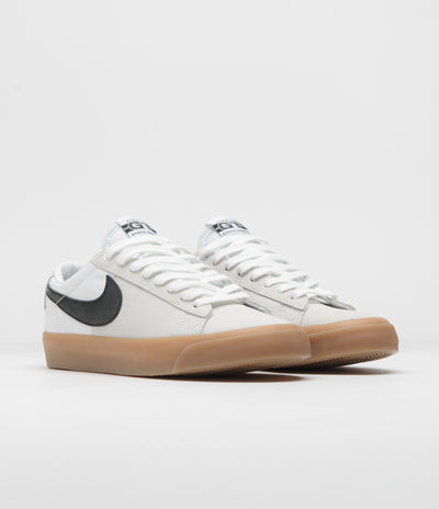 Nike SB Blazer Low Pro GT Shoes - White / Black - White - White