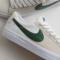 Nike SB Blazer Low Pro GT Shoes - White / Fir - White - Gum Light Brown thumbnail