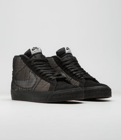 Nike SB Blazer Mid Premium Shoes - White / Black - White - Black