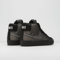 Nike SB Blazer Mid Premium Shoes - White / Black - White - Black thumbnail