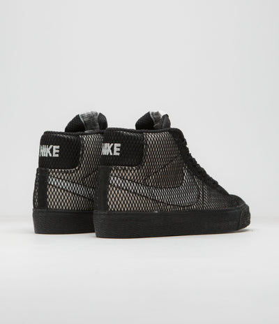 Nike SB Blazer Mid Premium Shoes - White / Black - White - Black