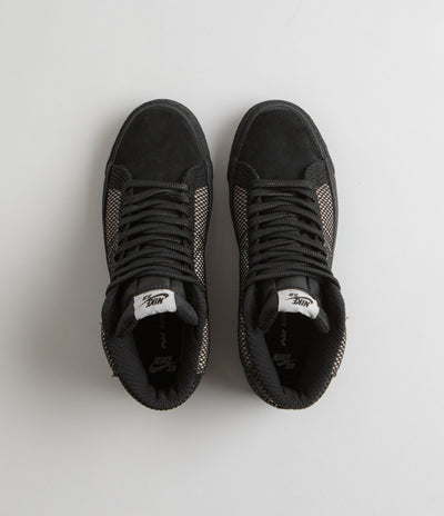 Nike SB Blazer Mid Premium Shoes - White / Black - White - Black
