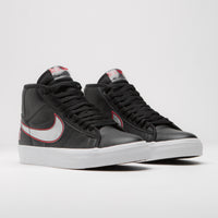 Nike SB Blazer Mid Pro GT Shoes - Black / Metallic Silver - University Red thumbnail