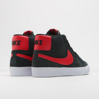 Nike SB Blazer Mid Shoes - Black / University Red - Black - White thumbnail
