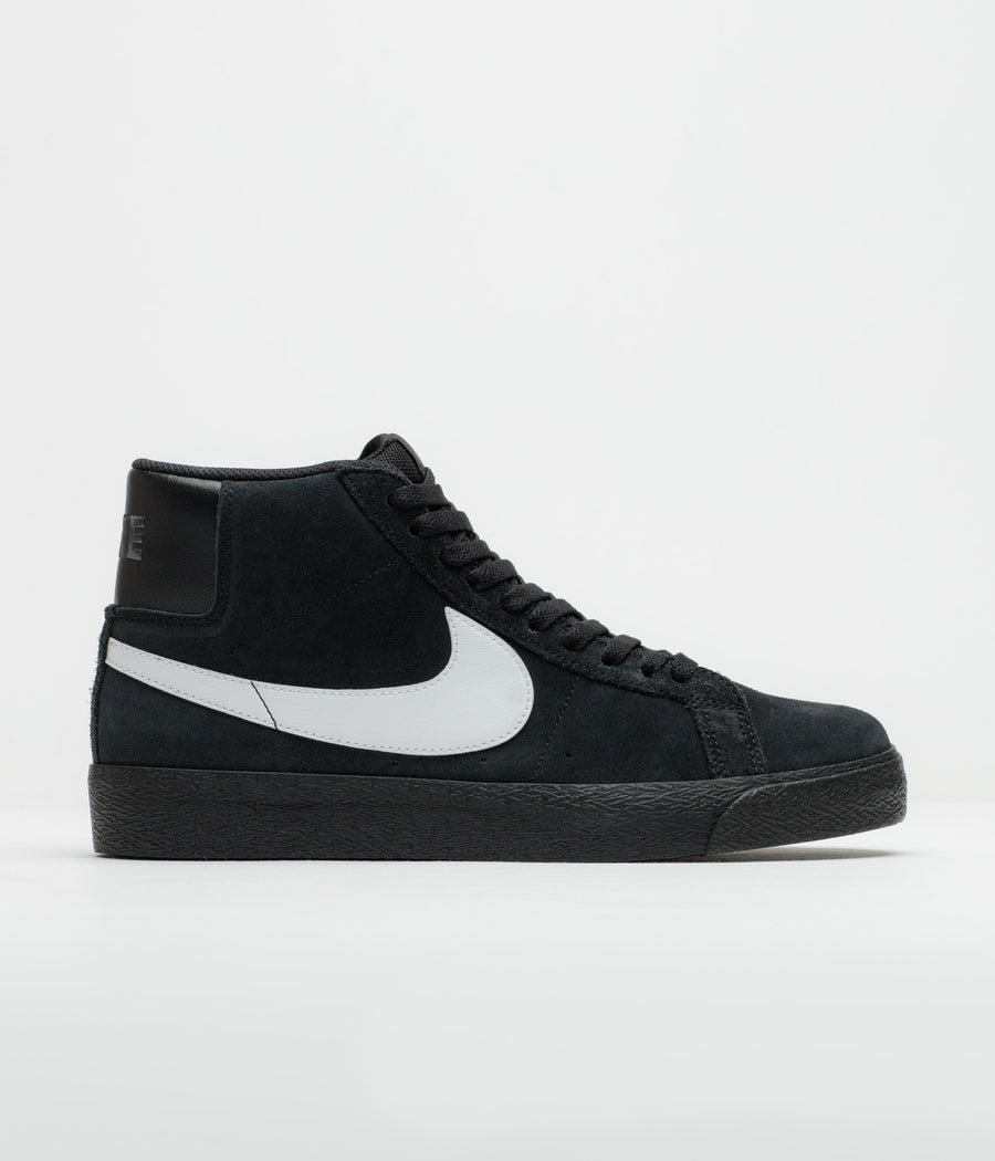 Nike SB Blazer Mid Shoes - Black / White - Black - Black