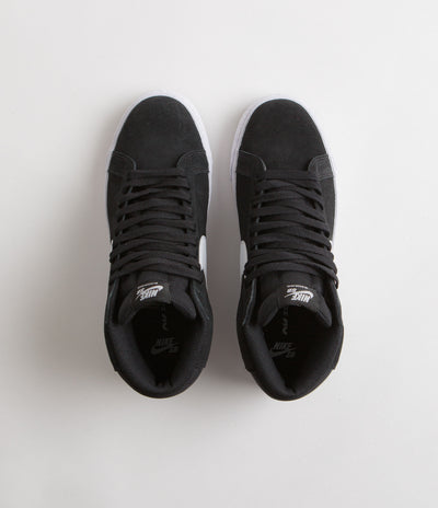 Nike SB Blazer Mid Shoes - Black / White - White - White