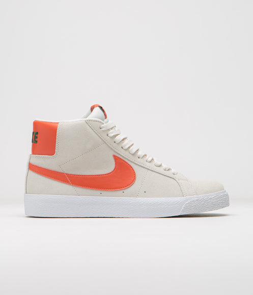 Nike SB Blazer Mid Shoes - Phantom / Cosmic Clay - White - Fir