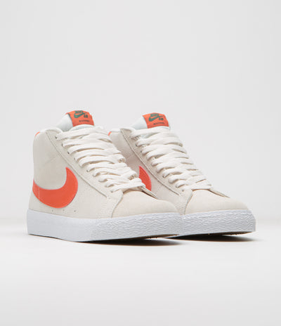 Nike SB Blazer Mid Shoes - Phantom / Cosmic Clay - White - Fir