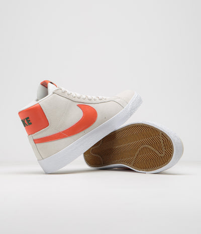 Nike SB Blazer Mid Shoes - Phantom / Cosmic Clay - White - Fir