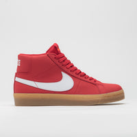 Nike SB Orange Label Blazer Mid Shoes - University Red / White - White thumbnail