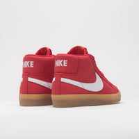 Nike SB Orange Label Blazer Mid Shoes - University Red / White - White thumbnail