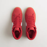 Nike SB Orange Label Blazer Mid Shoes - University Red / White - White thumbnail