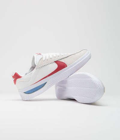 Nike SB BRSB Shoes in White and Varsity Red and Varsity Royal - White