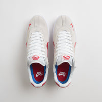 Nike SB BRSB Shoes in White and Varsity Red and Varsity Royal - White thumbnail