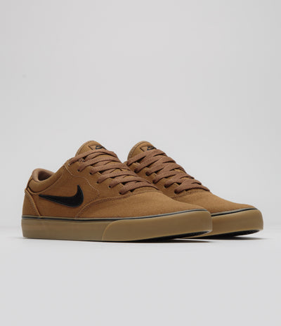 Nike SB Chron 2 Canvas Shoes in Ale Brown and Black and Ale Brown