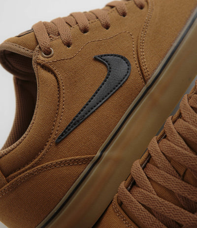 Nike SB Chron 2 Canvas Shoes in Ale Brown and Black and Ale Brown