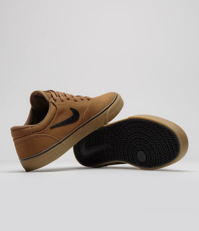 Nike SB Chron 2 Canvas Shoes in Ale Brown and Black and Ale Brown