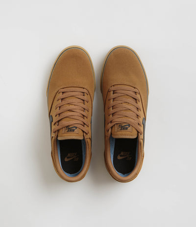 Nike SB Chron 2 Canvas Shoes in Ale Brown and Black and Ale Brown
