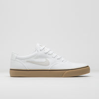 Nike SB Chron 2 Canvas Shoes - White / Light Bone - White - Gum Light Brown thumbnail