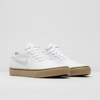 Nike SB Chron 2 Canvas Shoes - White / Light Bone - White - Gum Light Brown thumbnail