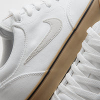 Nike SB Chron 2 Canvas Shoes - White / Light Bone - White - Gum Light Brown thumbnail