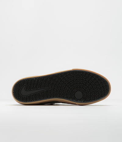 Nike SB Chron 2 Shoes - Black / White - Black - Gum Light Brown