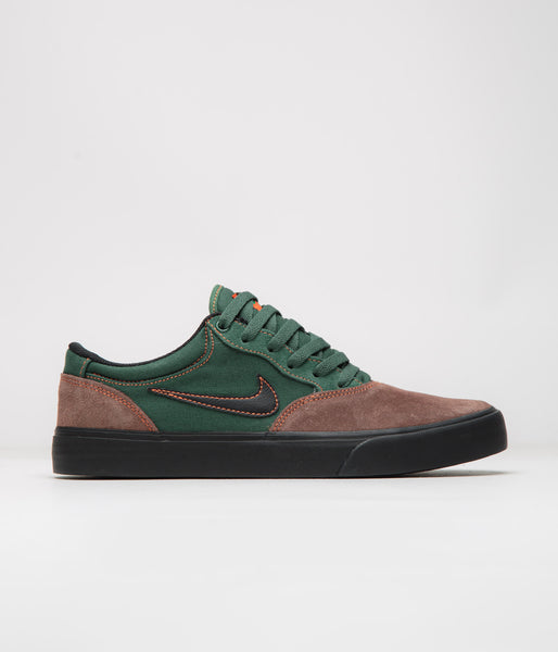 Nike SB Chron 2 Shoes Light Chocolate Black Noble Green Flatspot