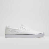 Nike SB Chron 2 Slip Shoes - White / White - White - Black thumbnail
