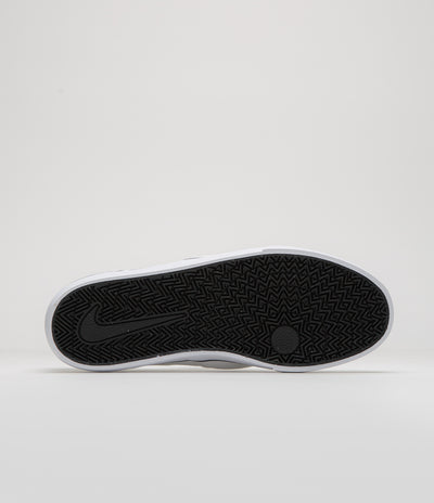 Nike SB Chron 2 Slip Shoes - White / White - White - Black
