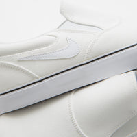 Nike SB Chron 2 Slip Shoes - White / White - White - Black thumbnail