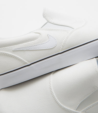 Nike SB Chron 2 Slip Shoes - White / White - White - Black