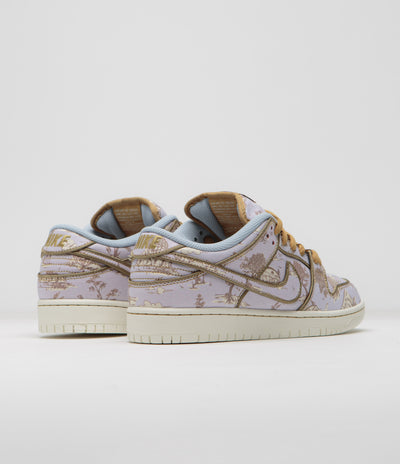 Nike SB City of Style Dunk Low Pro Premium Shoes - Football Grey / Coconut Milk - Khaki