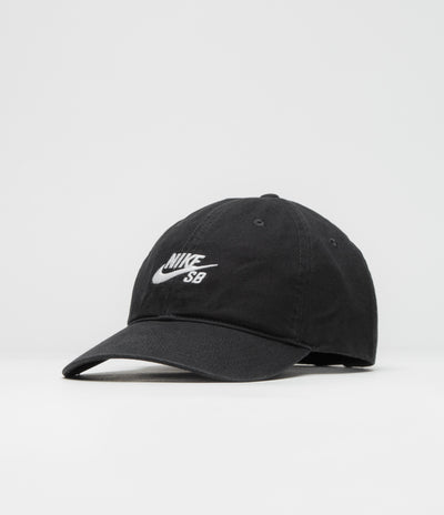 Nike SB Club Unstructured Cap in Black and White