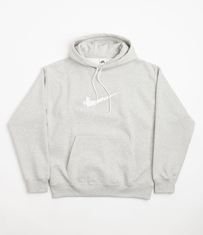Nike SB Copyshop Swoosh Hoodie in Grey Heather