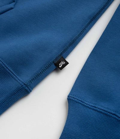 Nike SB Distorted Graphic Hoodie in Industrial Blue