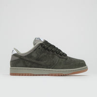 Nike SB Dunk Low Pro B Shoes in Sequoia and Sequoia and Light Army - White thumbnail