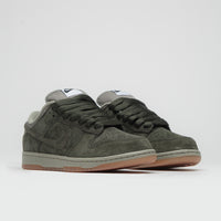 Nike SB Dunk Low Pro B Shoes in Sequoia and Sequoia and Light Army - White thumbnail
