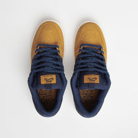 Nike SB Dunk Low Pro Premium Shoes - Midnight Navy / Midnight Navy - Desert Ochre thumbnail