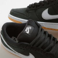 Nike SB Dunk Low Pro Shoes - Black / White - Black - Gum Light Brown thumbnail