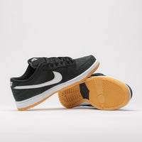 Nike SB Dunk Low Pro Shoes - Black / White - Black - Gum Light Brown thumbnail