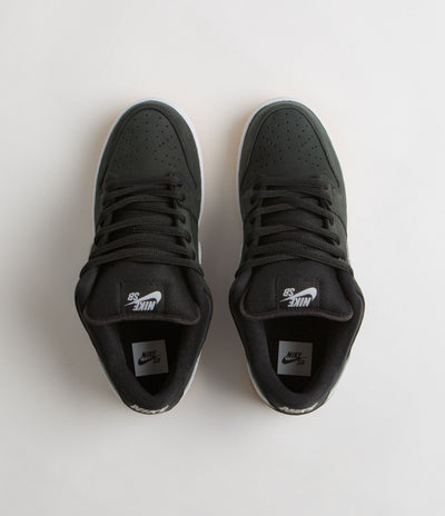 Nike SB Dunk Low Pro Shoes - Black / White - Black - Gum Light Brown