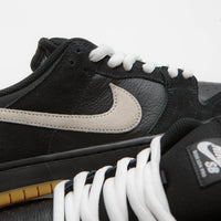 Nike SB Dunk Low Pro Shoes - Black / White - Black - Gum Light Brown - Black thumbnail