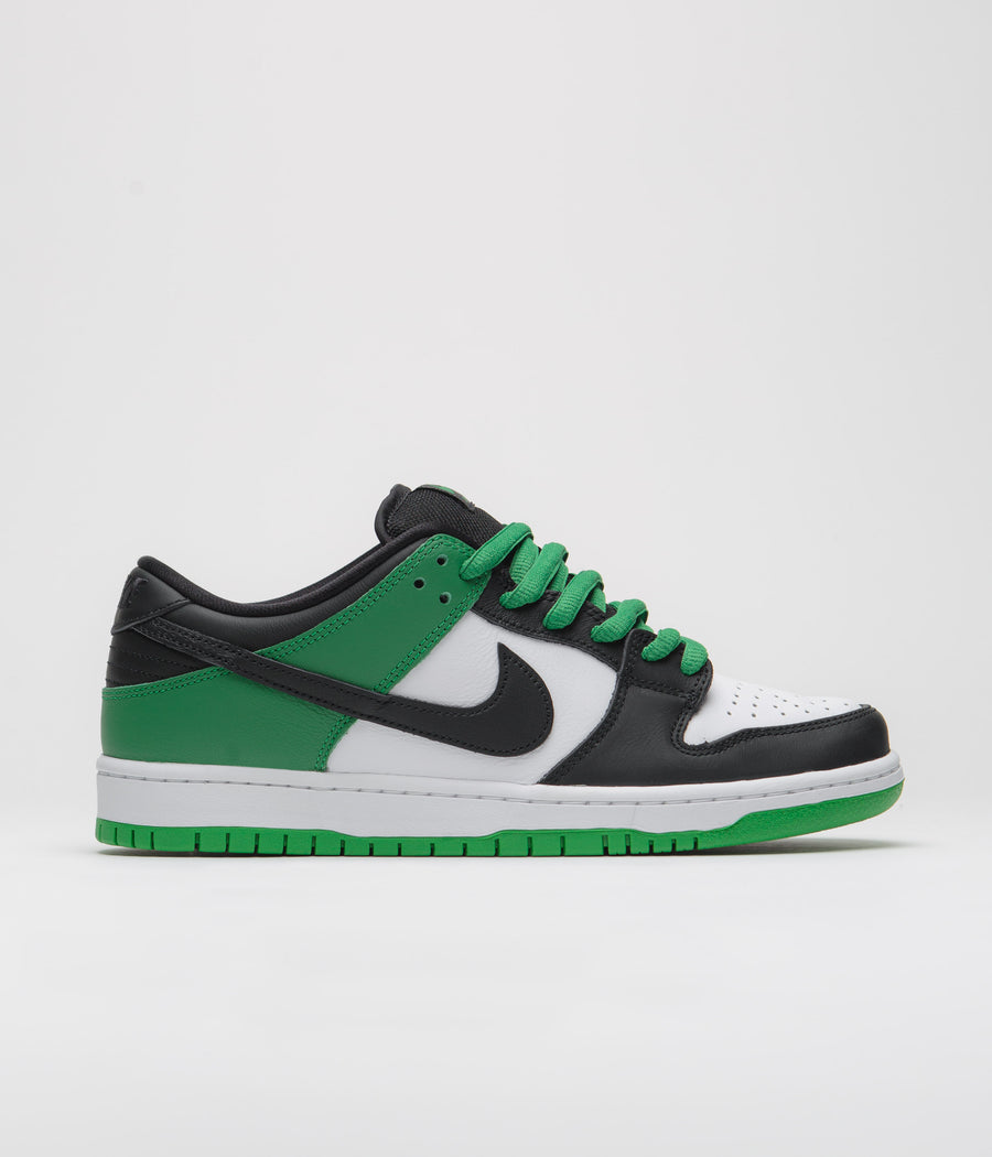 Nike SB Dunk Low Pro Shoes - Classic Green / Black - White - Classic Green - Black