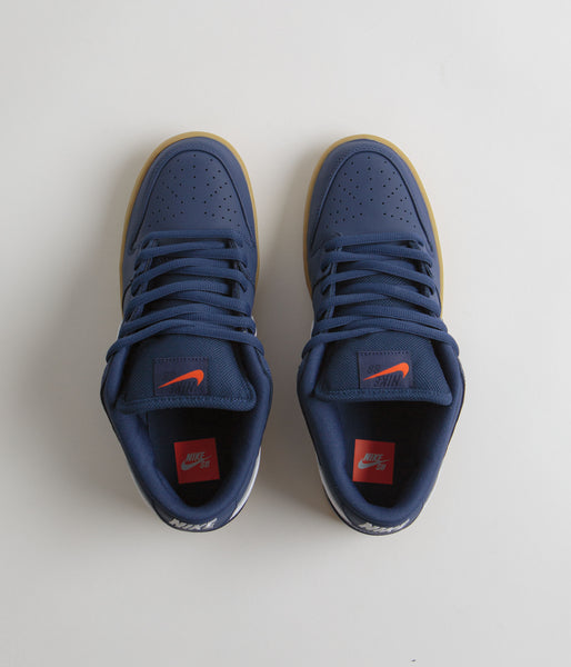 nike sb dunk orange label navy