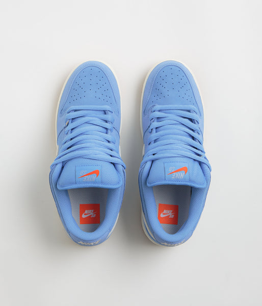 Nike SB Orange Label Dunk Low Pro Shoes - University Blue / Sail
