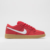 Nike SB Orange Label Dunk Low Pro Shoes - University Red / White - University Red thumbnail