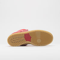 Nike SB Orange Label Dunk Low Pro Shoes - University Red / White - University Red thumbnail